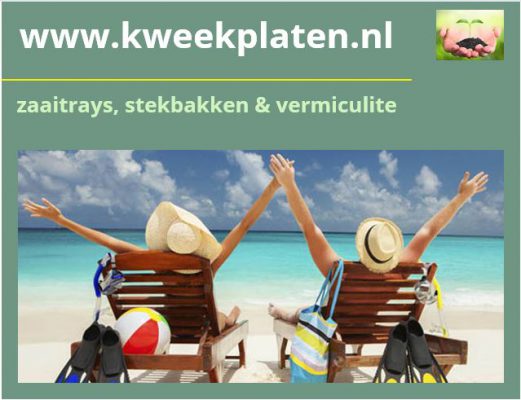 ADB Products - Kweekplaten.nl op vakantie